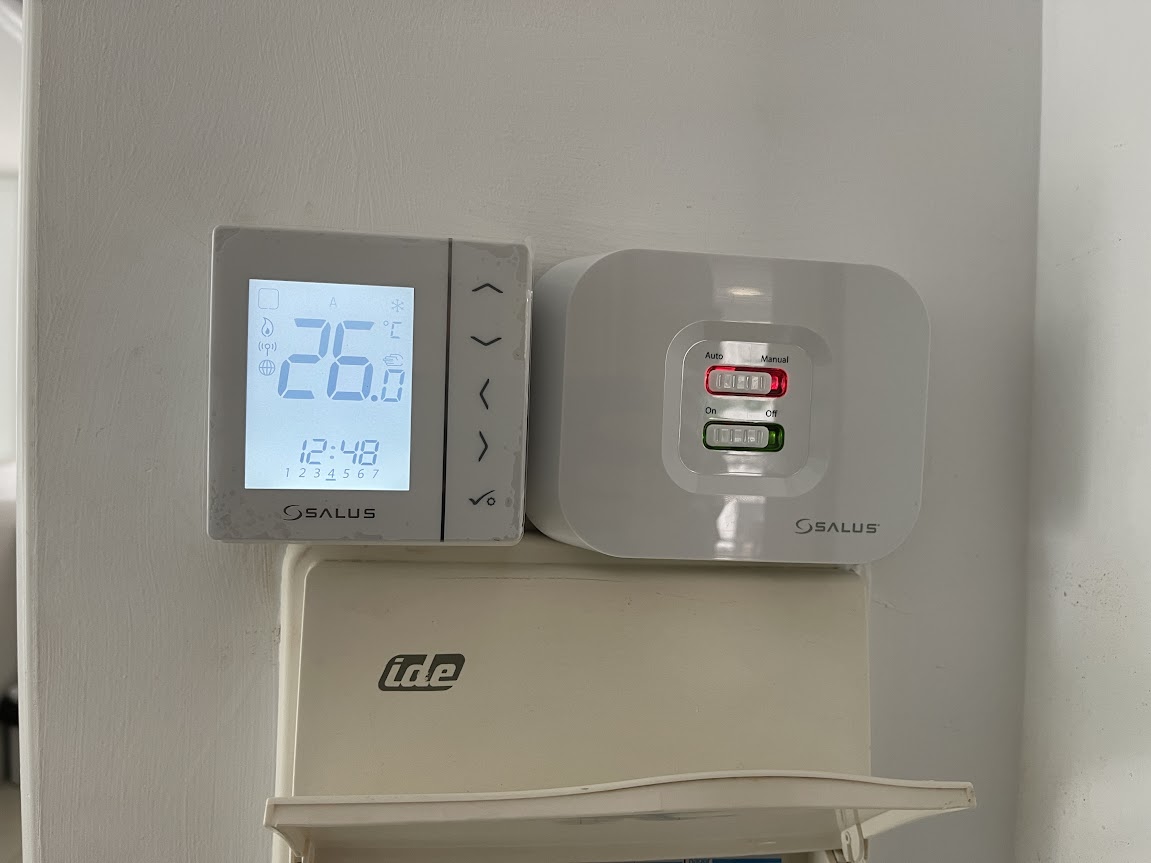 Termostato digital y control de climatización por zonas